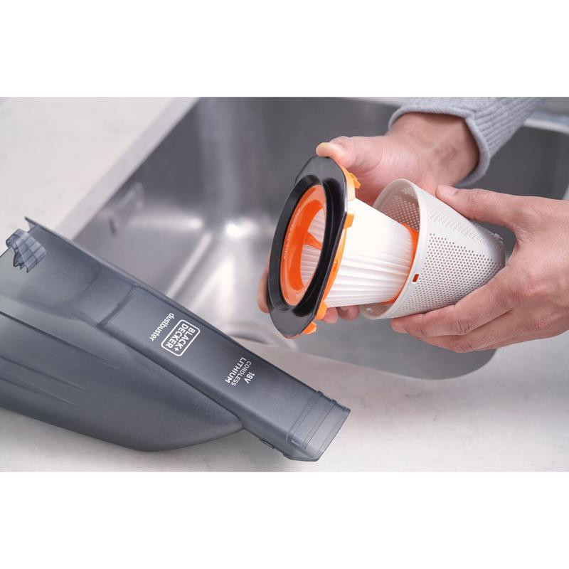 BLACK & DECKER | Vacuum Cleaner | BCHV001B-XJ | Cordless operating | Handstick | 18 V | Operating time (max) 12 min | Grey