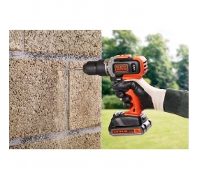 BLACK & DECKER | Cordless Drill/Driver with  2.0 Ah/4.0 Ah Battery | BCD003MEM2K-QW | 18 V | 2.0/4.0 Ah | Lithium