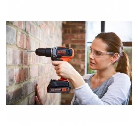 BLACK & DECKER | Cordless Drill/Driver with  2.0 Ah/4.0 Ah Battery | BCD003MEM2K-QW | 18 V | 2.0/4.0 Ah | Lithium