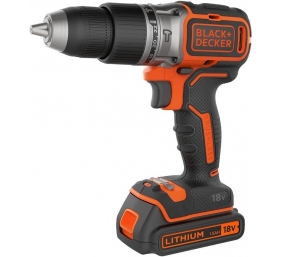 BLACK & DECKER 18V Drill Driver with 2x2.0 Ah Batteries | BCD383D2XK-QW