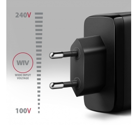 AXAGON GaN wallcharger, 3x port (USB-A + 2x USB-C), PD3.0/PPS/QC4+/SFC2.0/AFC/SCP/FCP/Apple, 100W | ACU-DPQ100