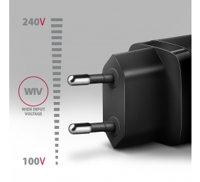 AXAGON Wallcharger 1x port USB-C, PD3.0/PPS/QC4+/AFC/FCP/Apple, 20W | ACU-PD20