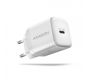 AXAGON Wallcharger 1x port USB-C, PD3.0 / PPS /QC4+/AFC/FCP/Apple, 20W | ACU-PD20W