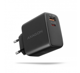 AXAGON GaN wallcharger 2x port (USB-A + USB-C), PD3.0/PPS/QC4+/SFC2.0/AFC/SCP/FCP/Apple, 45W | ACU-PQ45