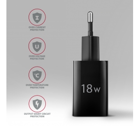 AXAGON Wallcharger 1x port USB-A, QC3.0/AFC/FCP/Apple, 18W | ACU-QC18