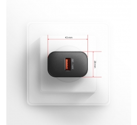 AXAGON Wallcharger 1x port USB-A, QC3.0/AFC/FCP/Apple, 18W | ACU-QC18