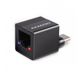 AXAGON ADE-MINIC Miniatur aluminum USB-C 3.2 Gen 1 Gigabit Ethernet 10/100/1000 Mb/s adapter with automatic installation