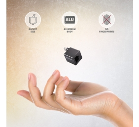 AXAGON ADE-MINIC Miniatur aluminum USB-C 3.2 Gen 1 Gigabit Ethernet 10/100/1000 Mb/s adapter with automatic installation