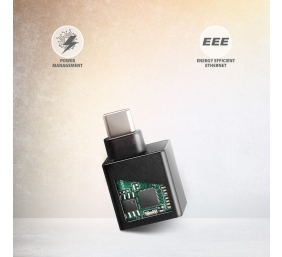 AXAGON ADE-MINIC Miniatur aluminum USB-C 3.2 Gen 1 Gigabit Ethernet 10/100/1000 Mb/s adapter with automatic installation