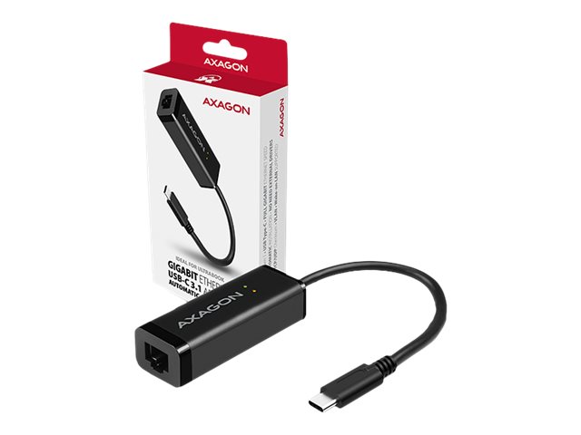 AXAGON ADE-SRC High-speed USB-C 3.1 Gigabit Ethernet 10/100/1000Mbit adapter with automatic installation