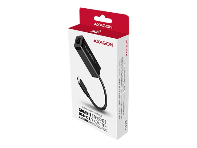 AXAGON ADE-SRC High-speed USB-C 3.1 Gigabit Ethernet 10/100/1000Mbit adapter with automatic installation