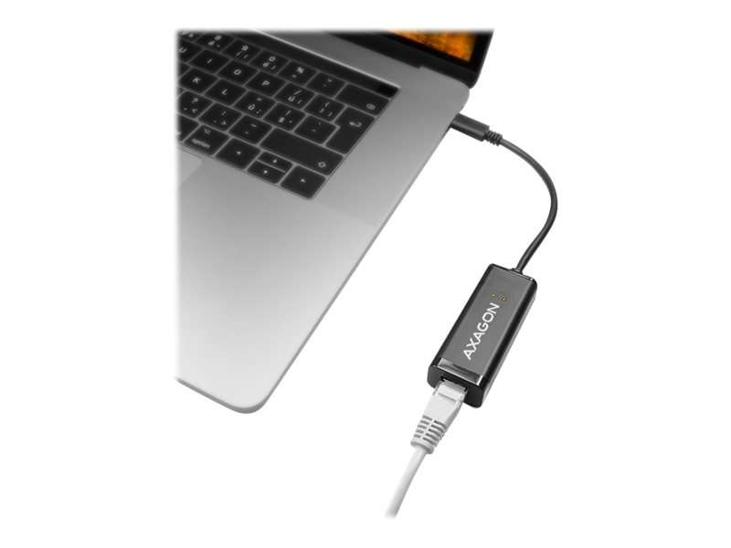 AXAGON ADE-SRC High-speed USB-C 3.1 Gigabit Ethernet 10/100/1000Mbit adapter with automatic installation