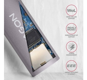 AXAGON ADE-TRC Compact aluminum USB-C 3.2 Gen 1 Gigabit Ethernet 10/100/1000Mbit adapter with automatic installation