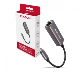 AXAGON ADE-TRC Compact aluminum USB-C 3.2 Gen 1 Gigabit Ethernet 10/100/1000Mbit adapter with automatic installation