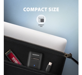 AXAGON USB-C 10Gbps adapter for fast connection of M.2 NVMe and SATA SSD, USB-C cable 10 cm | ADM2-CM