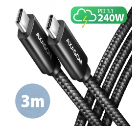 AXAGON Data and charging USB 480Mbps cable, 3 m | BUCM2-CM30AB | USB-C to USB-C