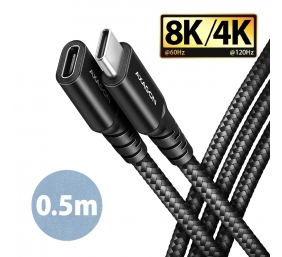 AXAGON Extension USB 20Gbps cable, 0.5 m | BUCM32-CF05AB | USB-C to USB-C