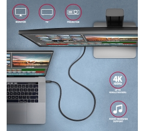 AXAGON Data and charging USB 2.0 cable, 1.5 m | BUCM32-CM15AB | USB-C to USB-C