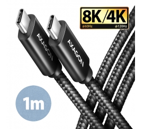 AXAGON Data and charging USB4 Gen 3x2 cable, 1 m | BUCM432-CM10AB | USB Type C - USB Type C