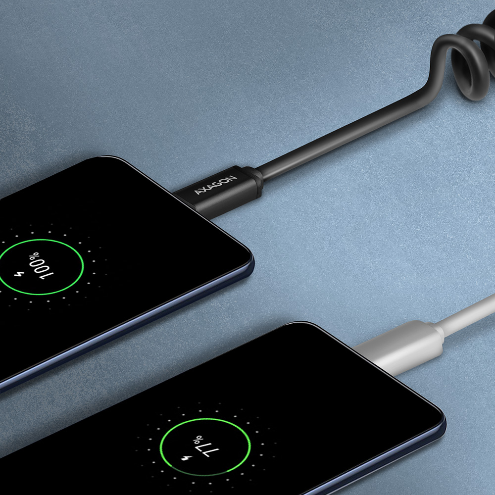 AXAGON Data and charging USB 2.0 cable, 0.6 m | BUCM-AM10TB | USB-A to USB-C
