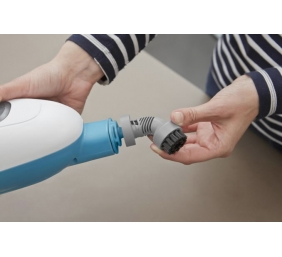 BLACK & DECKER | Steam mop | FSMH13E10-QS | Power 1300 W | Water tank capacity 0.38 L | White/Blue