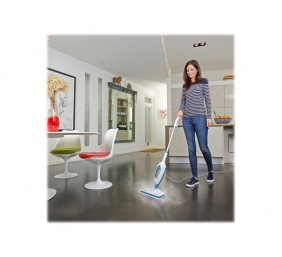BLACK & DECKER | Steam mop | FSMH13E10-QS | Power 1300 W | Water tank capacity 0.38 L | White/Blue