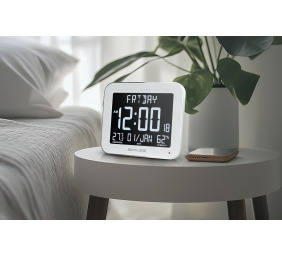 Muse | Wall Clock with Alarm Function | M-090 WMC | White