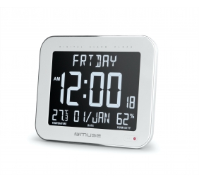 Muse | Wall Clock with Alarm Function | M-090 WMC | White