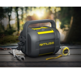 Muse | Jobsite Bluetooth Radio | M-968 BTY | NFC features | AUX in | 40 W | Black/Yellow