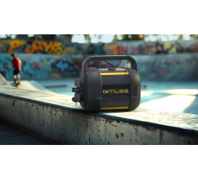 Muse | Jobsite Bluetooth Radio | M-968 BTY | NFC features | AUX in | 40 W | Black/Yellow