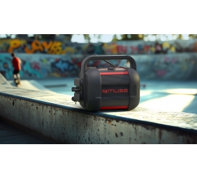Muse | Jobsite Bluetooth Radio | M-968 BTR | NFC features | AUX in | 40 W | Black/Red