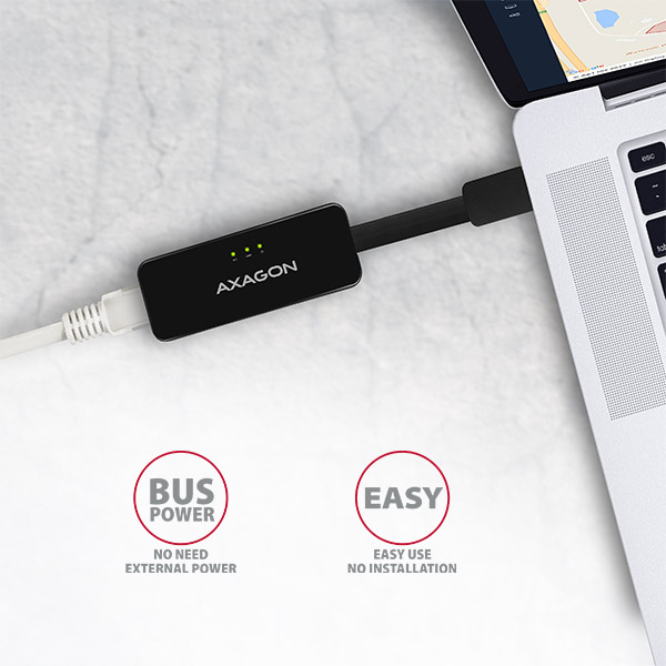 AXAGON ADE-XR USB 2.0 Ethernet 10/100 adapter with automatic installation