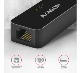 AXAGON ADE-XR USB 2.0 Ethernet 10/100 adapter with automatic installation