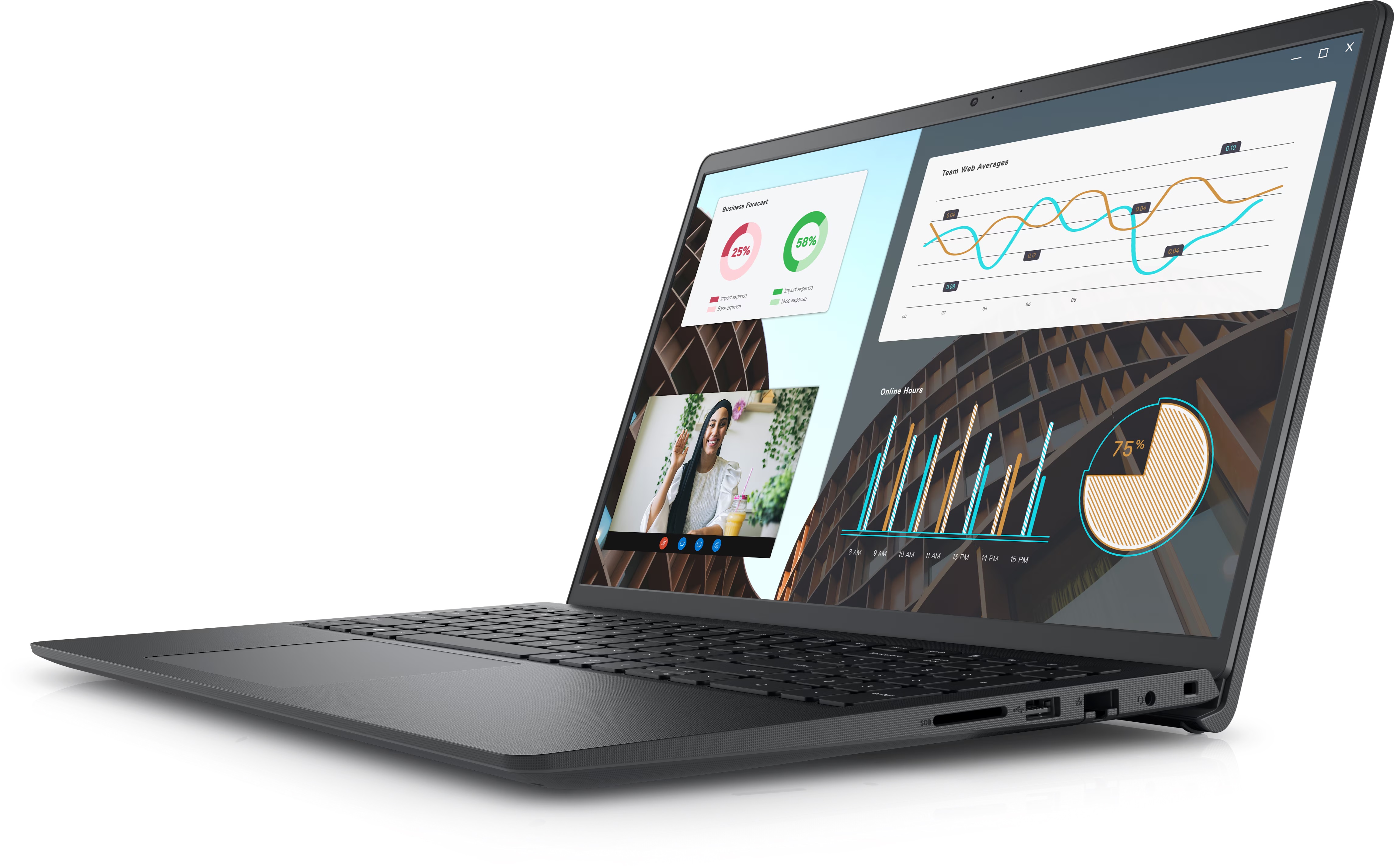 Dell Vostro 15 3530 | Black | 15.6 " | WVA | FHD | 1920 x 1080 pixels | 120 Hz | Anti-glare | Intel Core i7 | i7-1355U | 16 GB | DDR4 | Solid-state drive capacity 512 GB | Intel Iris Xe Graphics | Windows 11 Home | 802.11ac | Keyboard language English | K