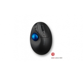 Kensington ProFit Ergo TB450 Trackball Belaidė pelė, RF Wireless + Bluetooth, 1600 DPI, Black/Blue
