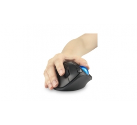 Kensington ProFit Ergo TB450 Trackball Belaidė pelė, RF Wireless + Bluetooth, 1600 DPI, Black/Blue