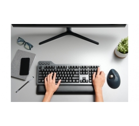 Kensington ProFit Ergo TB550 Trackball Belaidė pelė, RF Wireless + Bluetooth, 1600 DPI, Black/Grey