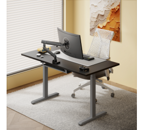 Reguliuojamo aukščio stalas Up Up Bjorn Pilkas, Stalviršis L Juodas