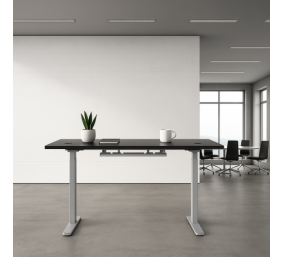 Reguliuojamo aukščio stalas Up Up Bjorn Pilkas, Stalviršis L Juodas