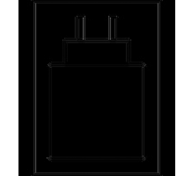 Jabra Engage 65 SE Mono Belaidės ausinės, DECT, Base Stand, Juoda