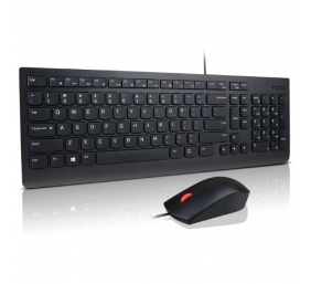 Lenovo Essential | Keyboard and Mouse Combo | Wired | US Euro | Black