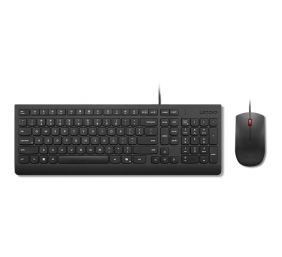 Lenovo Essential | Gaming Keyboard and Mouse Set | Wired | Nordic | Black