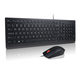 Lenovo Essential | Gaming Keyboard and Mouse Set | Wired | Nordic | Black