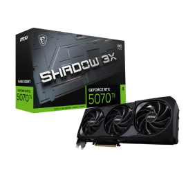 MSI GeForce RTX 5070 Ti 16G SHADOW 3X OC | NVIDIA | 16 GB | GeForce RTX 5070 Ti | GDDR7 | HDMI ports quantity 1 | PCI Express Gen 5