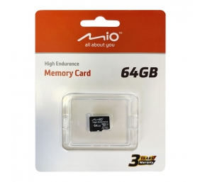 Mio High Endurance | 64 GB | MicroSD | Flash memory class UHS-I