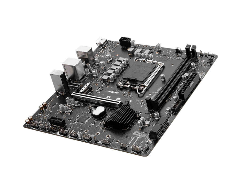 MSI PRO B760M-B DDR4 | Processor family Intel | Processor socket LGA1700 | DDR4 | Supported hard disk drive interfaces SATA, M.2 | Number of SATA connectors 4