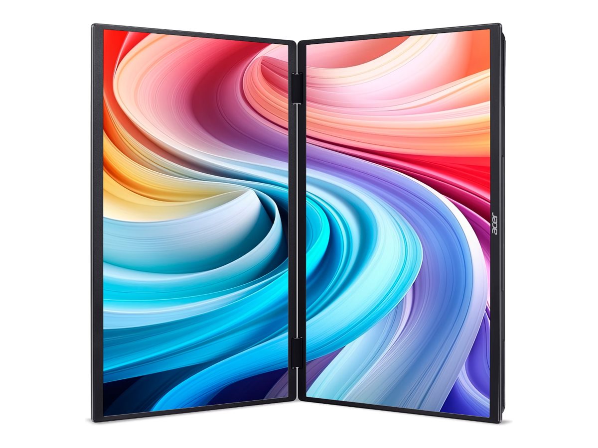 Acer PD163QBMIUUX PD3 Series | 16 " | IPS | 16:9 | 60 Hz | 8 ms | 2x1920 x 1080 pixels | 250 cd/m² | HDMI ports quantity 1 | Black