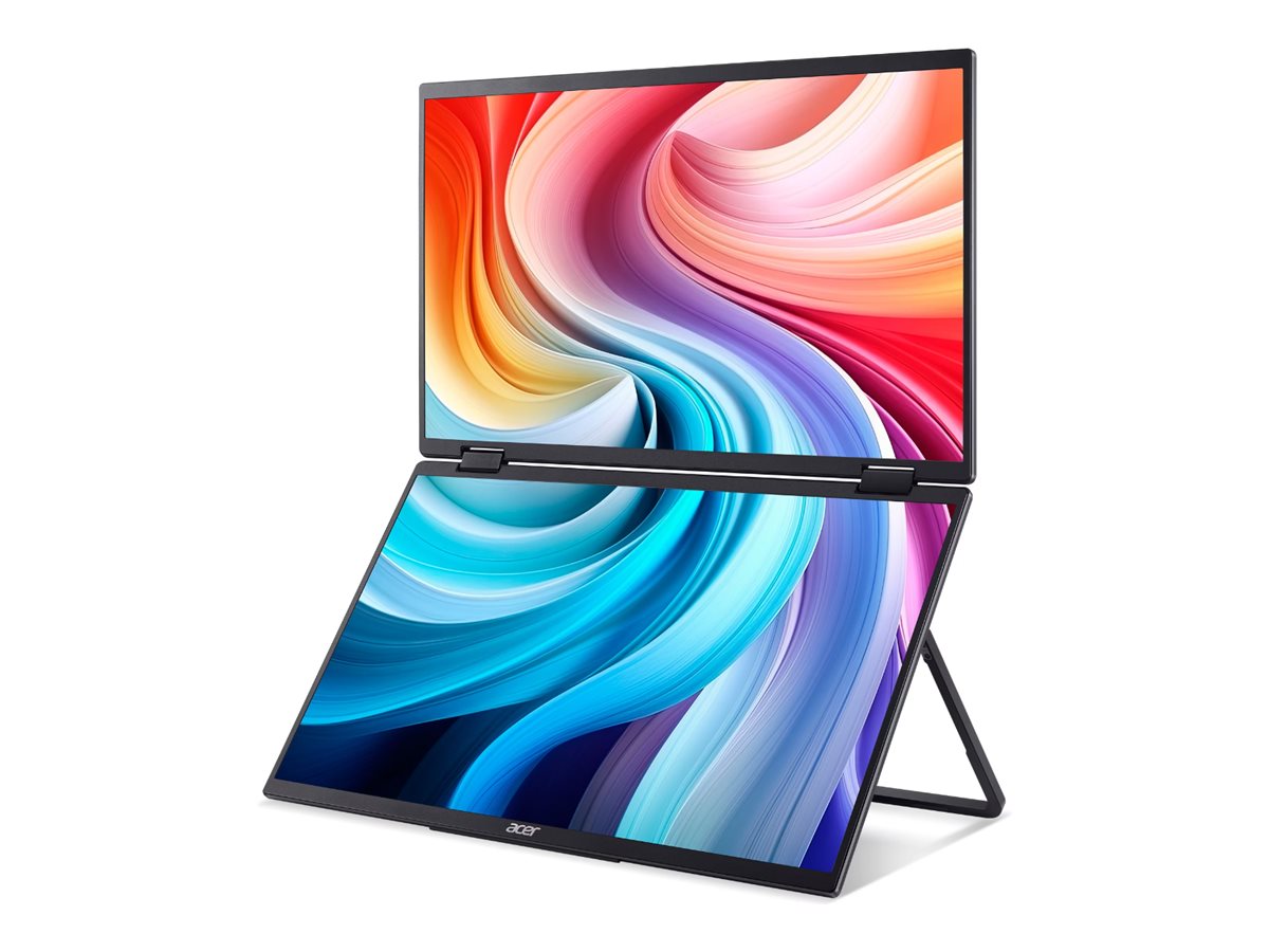 Acer PD163QBMIUUX PD3 Series | 16 " | IPS | 16:9 | 60 Hz | 8 ms | 2x1920 x 1080 pixels | 250 cd/m² | HDMI ports quantity 1 | Black