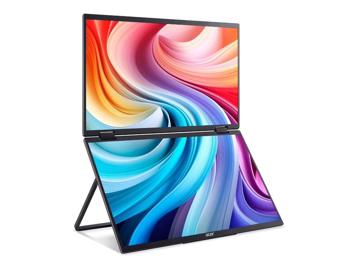 Acer PD163QBMIUUX PD3 Series | 16 " | IPS | 16:9 | 60 Hz | 8 ms | 2x1920 x 1080 pixels | 250 cd/m² | HDMI ports quantity 1 | Black