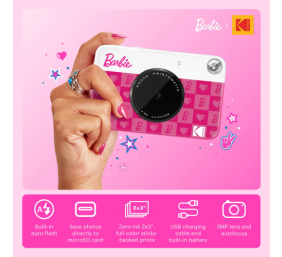 Kodak PRINTOMATIC Barbie Momentinis fotoaparatas, 2x3'', Pink